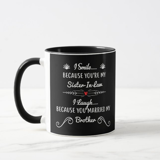 Schwarze Tassen-Liebe und Blumenbruderschwester Tasse (Links)