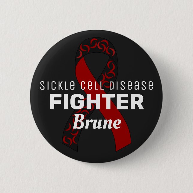 Schwarze Taste für die Sichelzellkrankheit Button (Vorderseite)