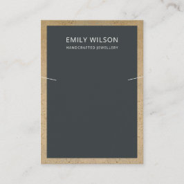 SCHWARZE TERRACOTTA-TEXTURE-GRENZANZEIGE VISITENKARTE