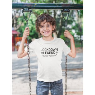 Schwarze Text Lockdown Legende Bitte Schön T-Shirt
