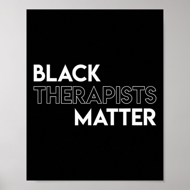 Schwarze Therapeuten Problem Afrikanischer Geschic Poster (Vorne)