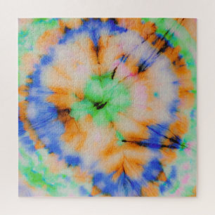 Schwarze Tie Dye, grungy Vintage.