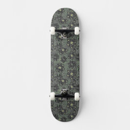 Schwarze Töne gegen Grau Skateboard