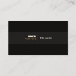 Schwarze Töne Visitenkarte