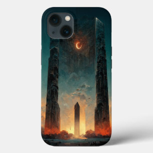 Schwarze Tor Fantasy Sci-Fi Kunst iPhone Hülle