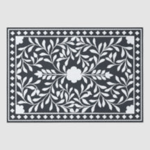 Schwarze traditionelle Knochenintarsien-Dekupierpa