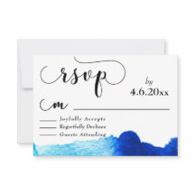 Schwarze Typografie mit Bright Blue Watercolor-UAW