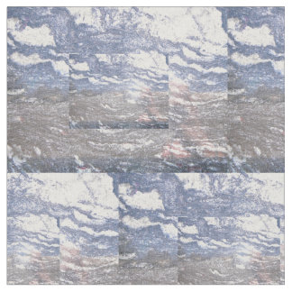 Schwarze u. blaue Marmorbaumwolle Stoff