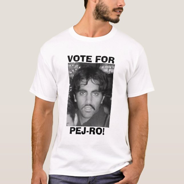 Schwarze u. weiße Abstimmung für Pej-ro T-Shirt (Vorderseite)