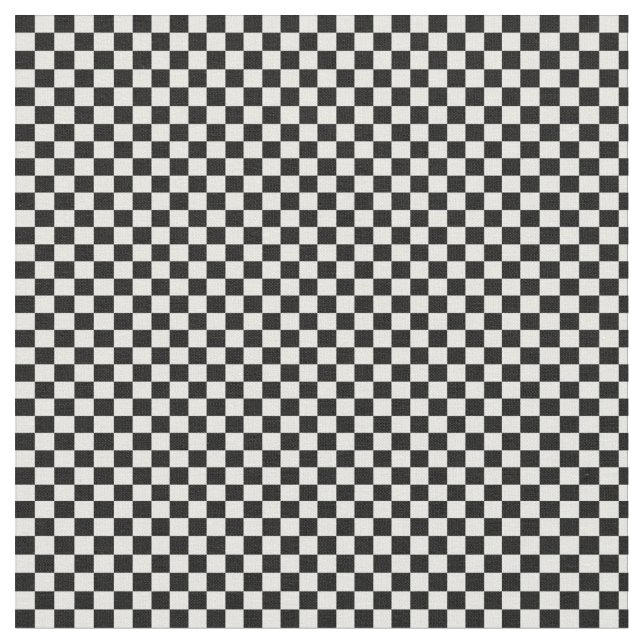 Schwarze u. weiße Checkered Karos Stoff (Nahaufnahme)