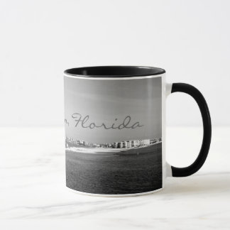 Schwarze u. weiße Destin Florida Tasse