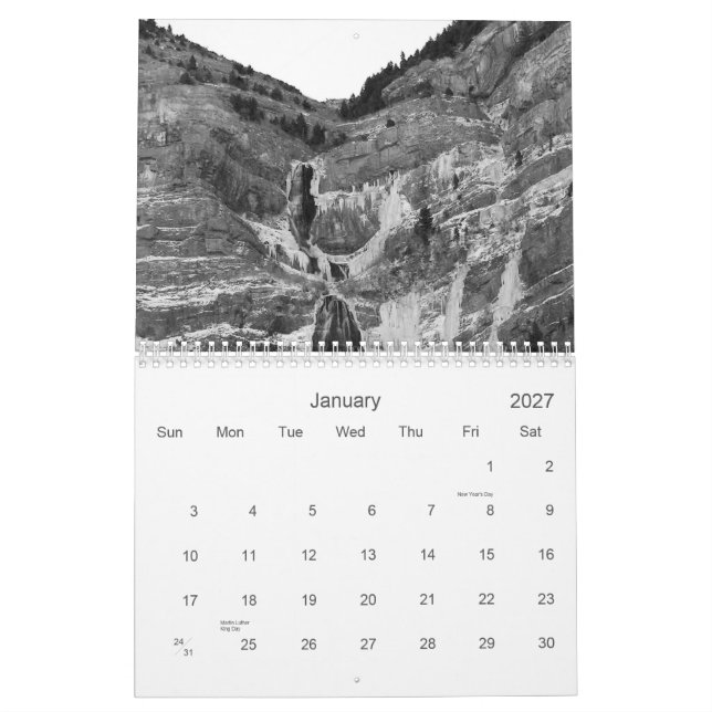 Schwarze u. weiße Fotografie des Kalender-2011 Kalender (Jan 2027)