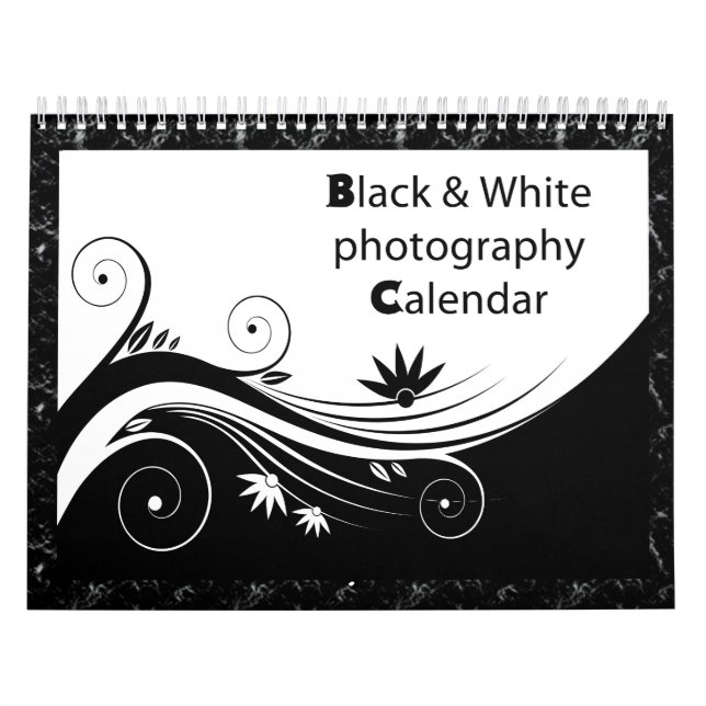 Schwarze u. weiße Fotografie Kalender (Titelbild)