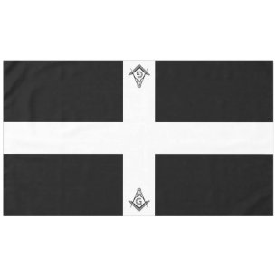 Schwarze u. weiße Freimaurertischdecken und Tischdecke