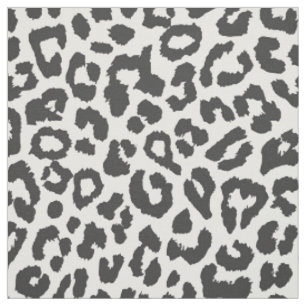 Schwarze u. weiße Leopard-Druck-Tierhaut-Muster Stoff