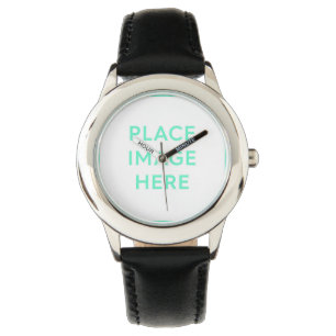 Schwarze Uhr aus Edelstahl
