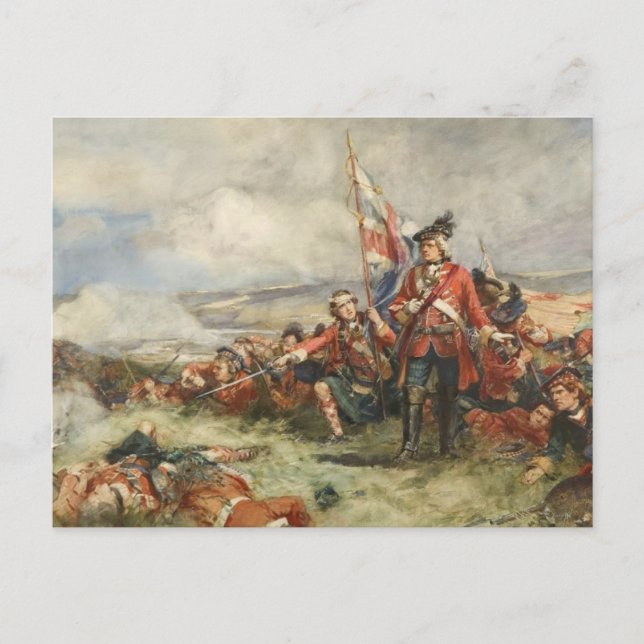 Schwarze Uhr in Fontenoy Postkarte (Vorderseite)