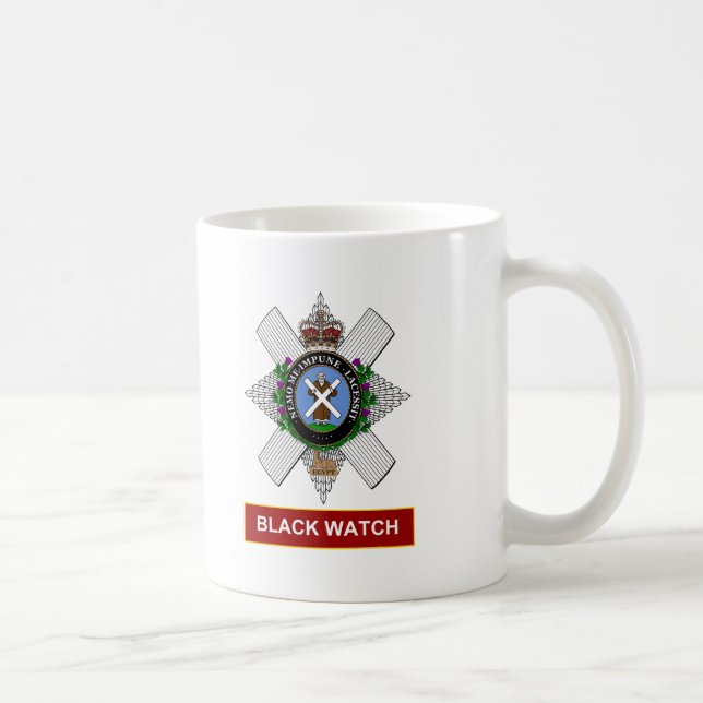Schwarze Uhr Kaffeetasse (Rechts)