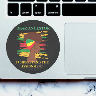 Schwarze Unabhängigkeit Juneteenth  Runder Aufkleber