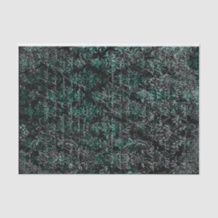 Schwarze und aquamarine Entsprechung Seidenpapier