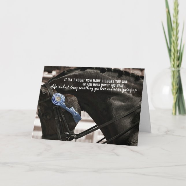 SCHWARZE UND BLAUE 12x18 GRUSS-KARTE Karte (Vorderseite)