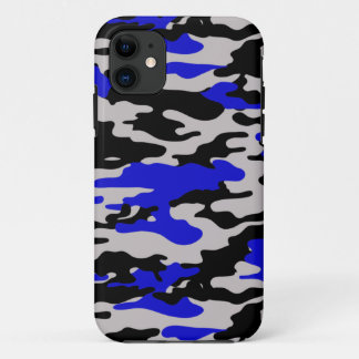 Schwarze und blaue Camouflage - iPhone 5 Case-Mate iPhone Hülle