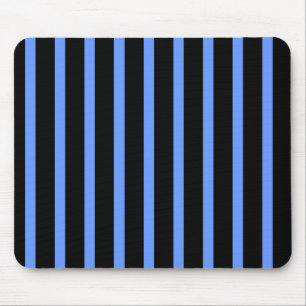 Schwarze und blaue Streifen Mousepad