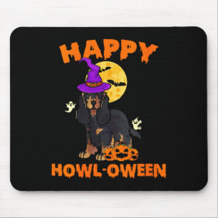 Schwarze und braune Cocker Spaniel-Hexe Damen Mousepad