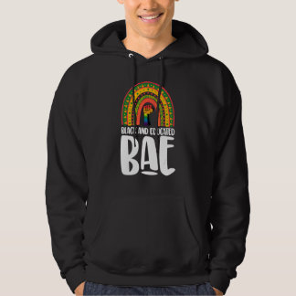 Schwarze und gebildete Bae Rainbow Women Black Hoodie