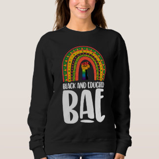 Schwarze und gebildete Bae Rainbow Women Black Sweatshirt