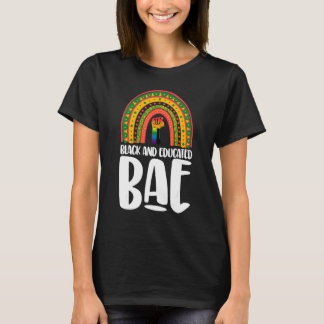 Schwarze und gebildete Bae Rainbow Women Black T-Shirt
