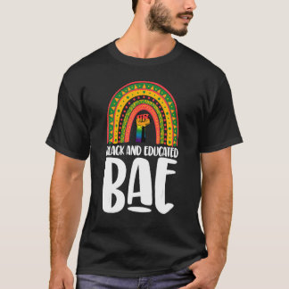 Schwarze und gebildete Bae Rainbow Women Black T-Shirt