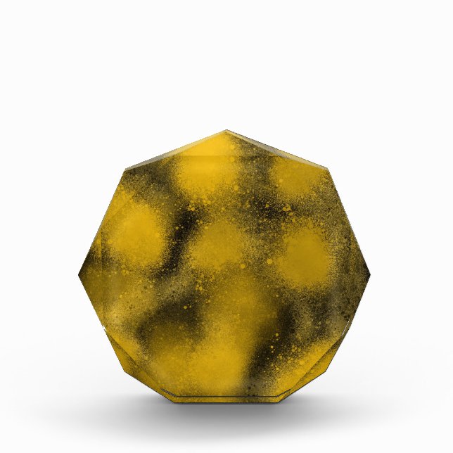 Schwarze und gelbe Paintballs Fotoblock (Vorderseite)