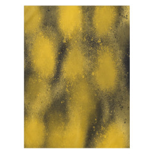 Schwarze und gelbe Paintballs Tischdecke