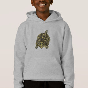 Schwarze und gelbe Star-Tortoise-Sweatshirts Hoodie
