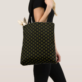 Schwarze und gelbe Tragetasche Tasche