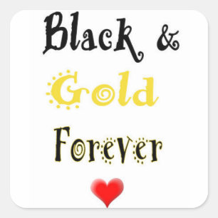 Schwarze und Gold Forever Sticker