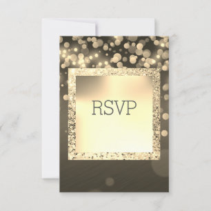 SCHWARZE UND GOLD GALAXY SHIMMER UAWG REAKTION RSVP KARTE