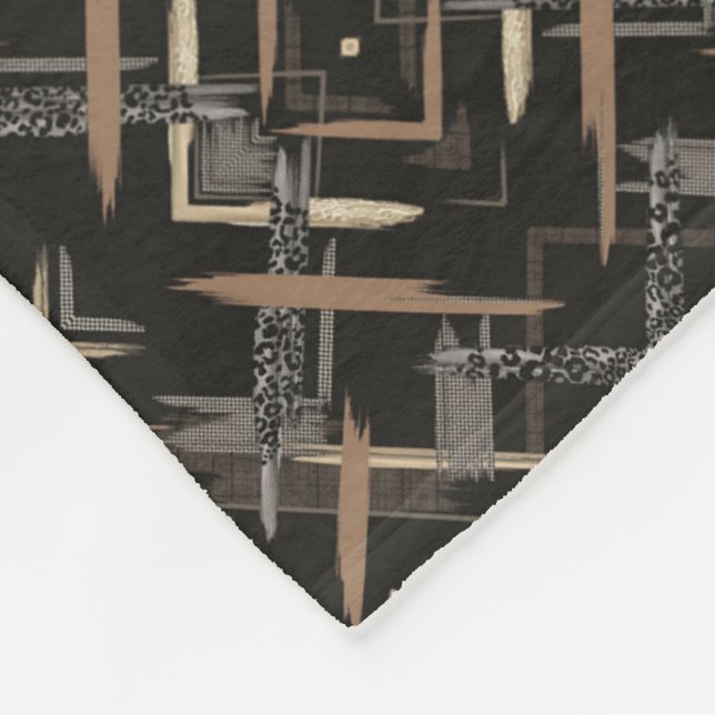 Schwarze und goldene abstrakte Decke (Ecke)