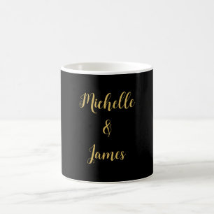 Schwarze und goldene Farben Professionell Trendig  Kaffeetasse