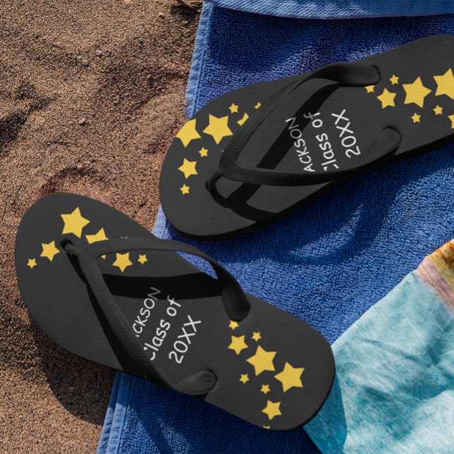 Schwarze und goldene Hochklasse-Flip-Flops Flip Flops (Von Creator hochgeladen)