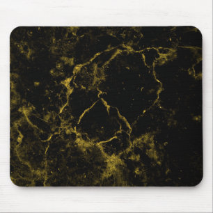 Schwarze und goldene Marmor-Granit-Mauspad-Unterla Mousepad