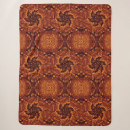 Schwarze und goldene Wildblumen 15 Sherpadecke