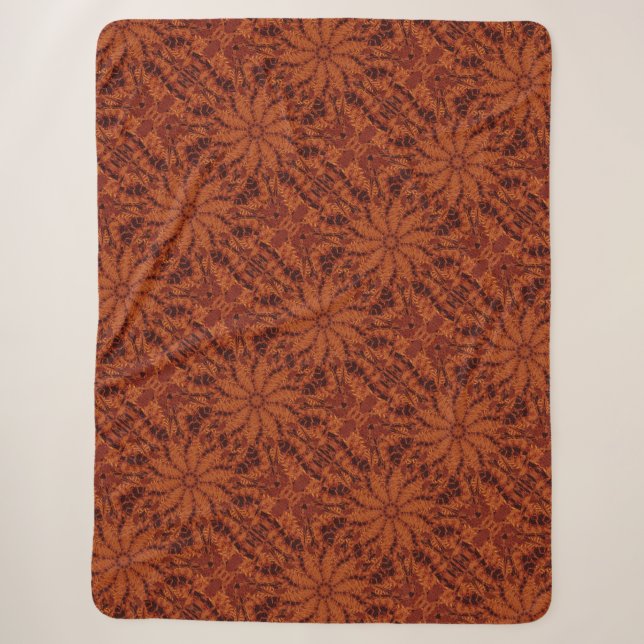Schwarze und goldene Wildblumen 23 Sherpadecke (Vorderseite)