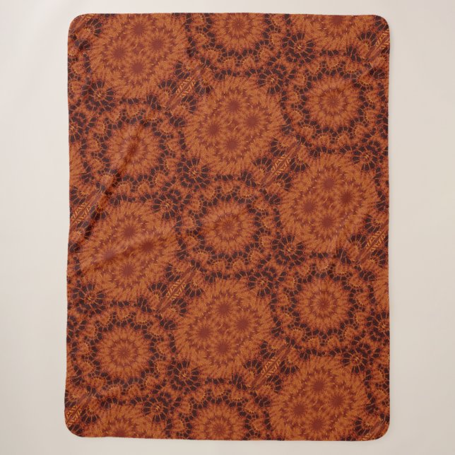 Schwarze und goldene Wildblumen 25 Sherpadecke (Vorderseite)