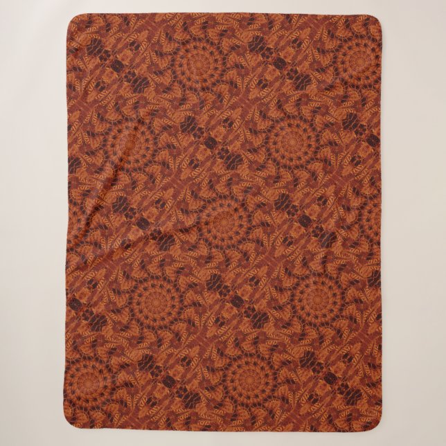 Schwarze und goldene Wildblumen 28 Sherpadecke (Vorderseite)