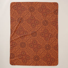 Schwarze und goldene Wildblumen 7 Sherpadecke