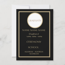 SCHWARZE UND GOLDFLACHKARTENEINLAGE— W/ODER W/O-EN