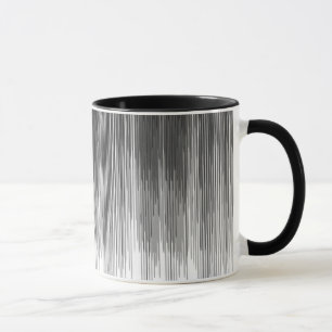 Schwarze und graue Farben-Tropfen auf Weiß Tasse