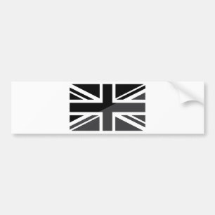 Schwarze und graue Flagge Autoaufkleber